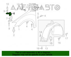 Suport aripi dreapta VW Tiguan 18- superior