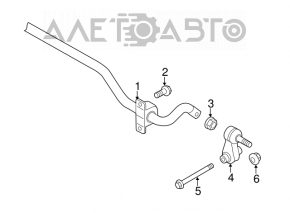 Bara de stabilizare spate dreapta VW Tiguan 18-