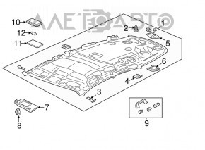 Acoperirea tavanului pentru Honda CRV 12-16