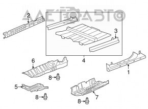 Protecție pentru podea dreapta Honda CRV 12-16