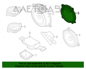 Difuzor ușă față stânga Mazda CX-5 13-16 BOSE