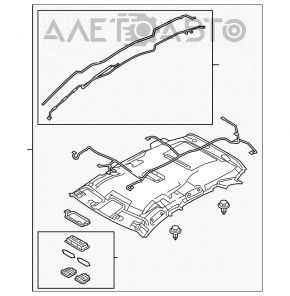 Обшивка потолка Mazda CX-5 13-16