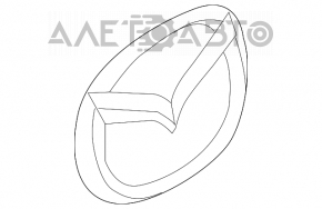 Inscripție emblemă „SKYACTIV” hayon Mazda CX-5 13-16 nou original OEM