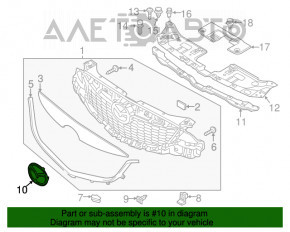 Эмблема решетки радиатора перед Mazda CX-5 13-15