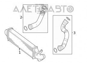 Intercooler Mercedes CLA 250 14-19 nou OEM original