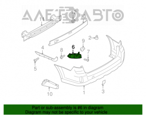 Suportul pentru bara spate dreapta Subaru Outback 10-14, nou, original