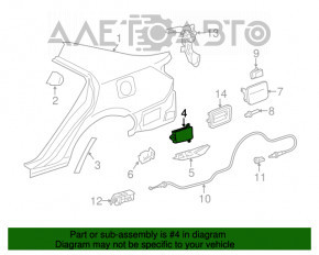 Блок слепых зон BSM правый Toyota Camry v50 12-14 usa