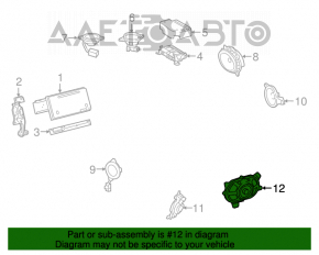 Subwoofer Toyota Sienna 11-20