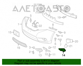 Rama farață stânga pentru Toyota Sienna 11-17 Limited.