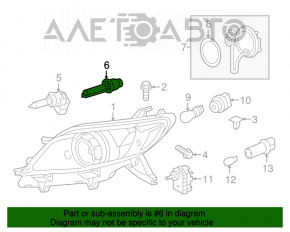 Lampa Xeno D2S Toyota Sienna 11-20