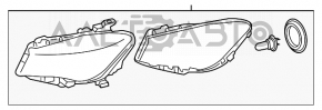 Far stânga față Mercedes CLA 14-19 complet xenon.