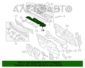 Suport stergator metalic Toyota Prius 50 16-