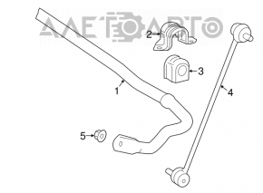 Тяга стабилизатора передняя левая Toyota Prius 50 16- новый неоригинал CTR