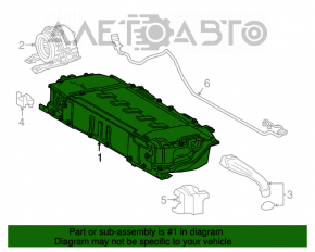 Корпус ВВБ Toyota Prius 50 16- lithium-ion, ржавчина внутри