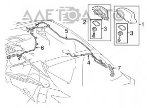 Antena aripă Toyota Prius 50 16- fără JBL și navigație