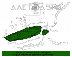 Топливный бак Toyota Rav4 13-18 hybrid
