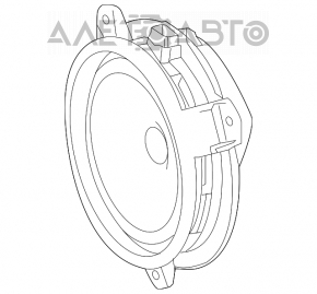 Difuzor ușă față stânga Toyota Rav4 13-18 JBL