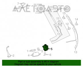 Blocarea portbagajului Toyota Rav4 13-18 electric