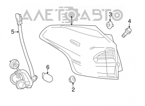 Lampa exterioară aripă dreapta Toyota Rav4 16-18 restilizată LED