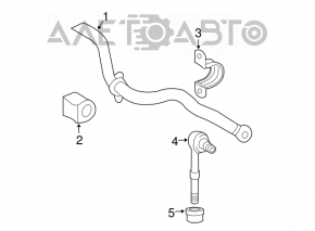 Biela stabilizator spate stanga Toyota Rav4 13-18 nou original OEM