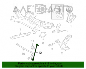 Bară stabilizatoare față stânga pentru Lexus NX200t NX300 NX300h 15-21