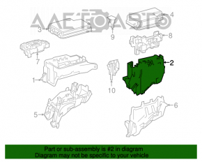 Blocul de siguranțe Toyota Rav4 16-18 hibrid