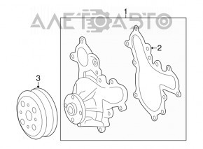 Помпа охлаждения Toyota Sequoia 08-16