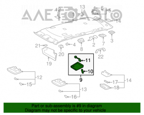 Plafonul de iluminare pentru Toyota Sequoia 08-16