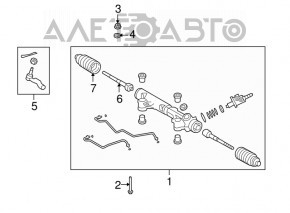 Bară de direcție cu capăt de tijă stânga pentru Toyota Sequoia 08-16 cu defect de filet.