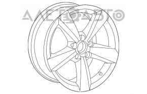 Roată de 17 inch pentru VW Beetle 12-19