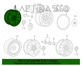 Roată de 17 inch pentru VW Beetle 12-19