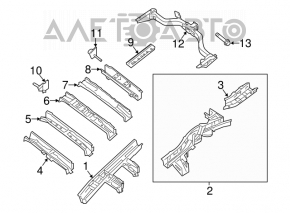 Bară de remorcare Infiniti JX35 QX60 13-