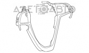 Capacul butoanelor volanului Jeep Grand Cherokee WK2 14-21