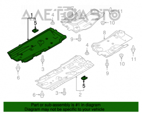 Protecția fundului dreapta Mazda CX-9 16-