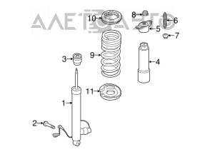 Amortizor spate stânga Lincoln MKC 15- electric