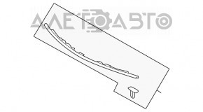 Garnitura capotei pe bara Toyota Prius 30 10-15