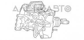 Cilindrul principal de frână Toyota Prius 30 10-15 complet cu ABS pentru roțile R17.