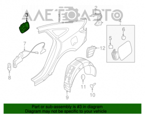 Корпус лючка бензобака Hyundai Sonata 15-19