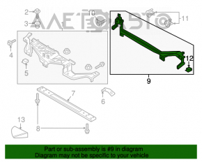 Suport TV superior Lincoln MKZ 17-20 metalic