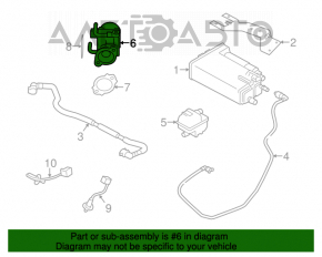 Клапан ЕГР Subaru Forester 14-18 SJ 2.5, 2.0