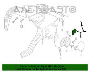 Blocare capac rezervor combustibil Hyundai Santa FE Sport 13-16