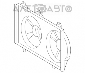 Carcasa radiatorului difuzor gol Toyota Camry v40 2.4 nou original OEM