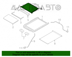 Geam panoramic spate Nissan Murano z52 15-