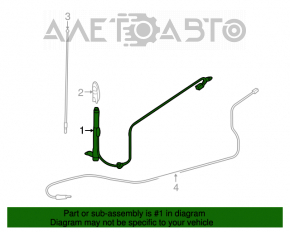 Antena pe aripa Toyota Sienna 11-15