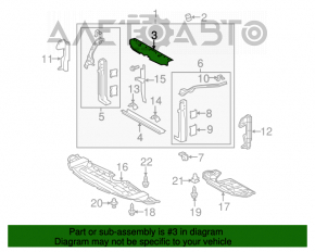 Bara de sus a televizorului Toyota Sienna 11-20