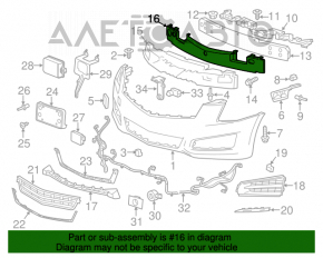 Absorbantul de bara fata pentru Cadillac ATS 13-14 din plastic de calitate superioara.