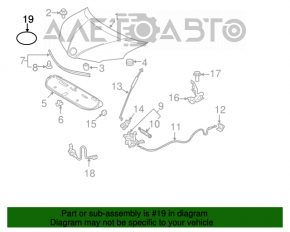 Emblema siglei TOYOTA de pe capota Toyota Sienna 11-20