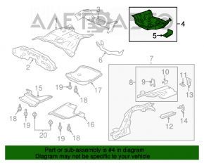 Корыто багажника Honda Accord 13-17 hybrid