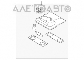 Plafonul de iluminare frontal pentru VW CC 08-17 sub trapă.