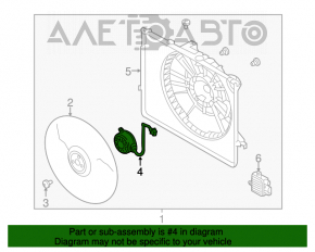 Motorul ventilatorului de răcire Kia Optima 14-15 restilizat 2.4